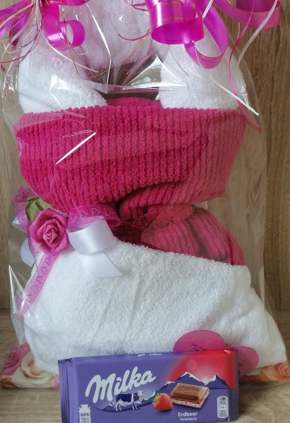 Handtuch Handtasche zum Geburtstag